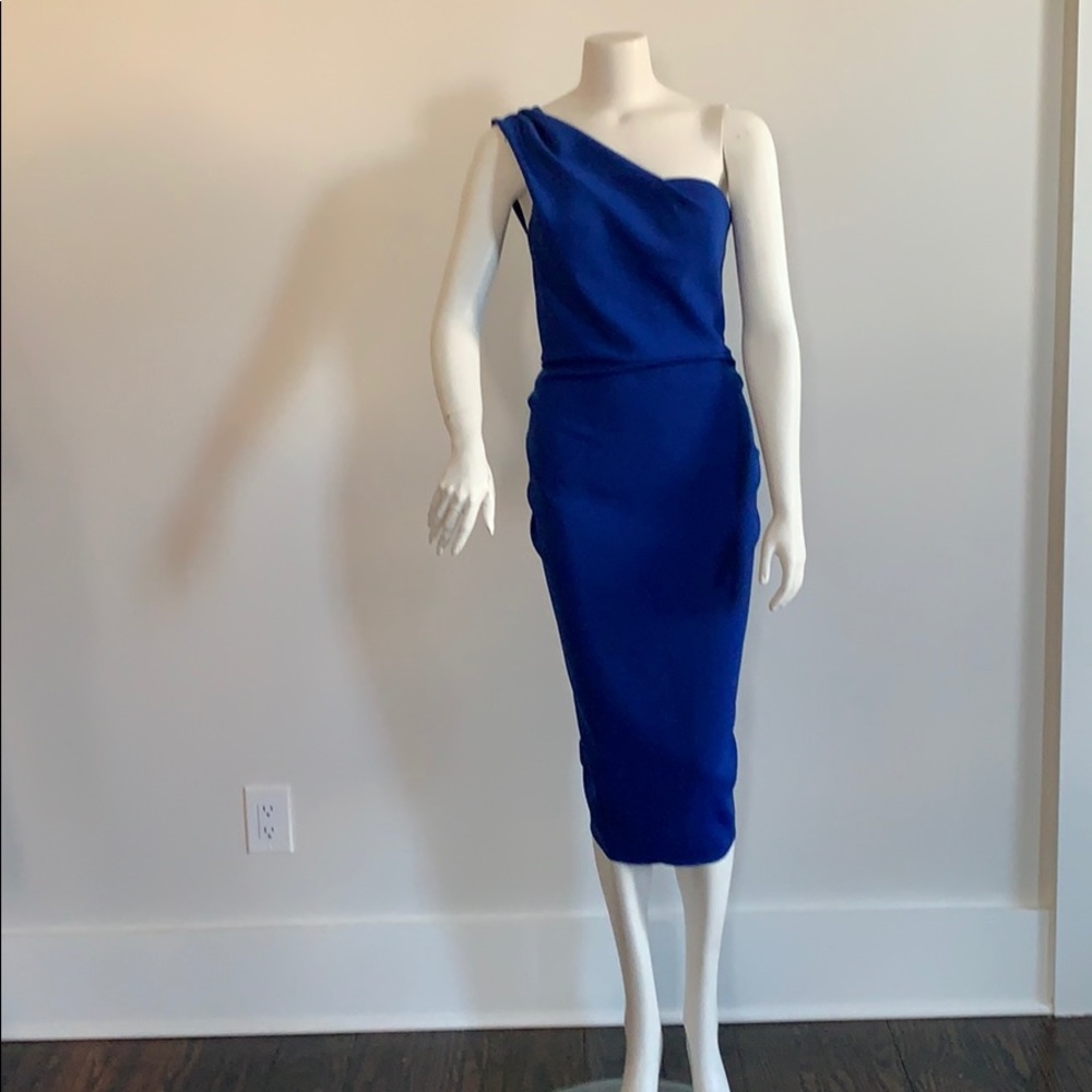 20% off! Electric blue one shoulder dress!